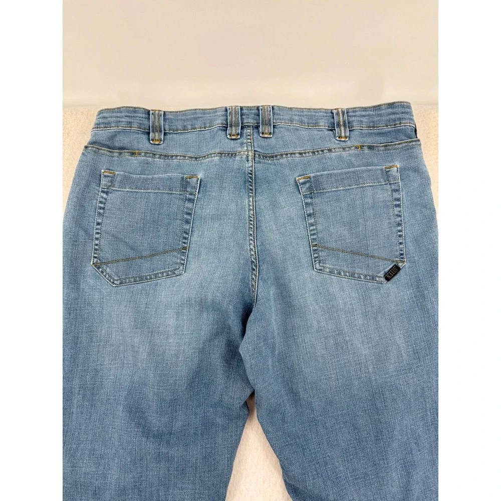 5.11 Tactical Defender-Flex Straight Leg Jeans Mens 38x32 Blue Denim 74477-646